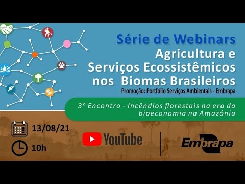 3º Webinar Agricultura e Serviços Ecossistêmicos nos Biomas Brasileiros – Amazônia