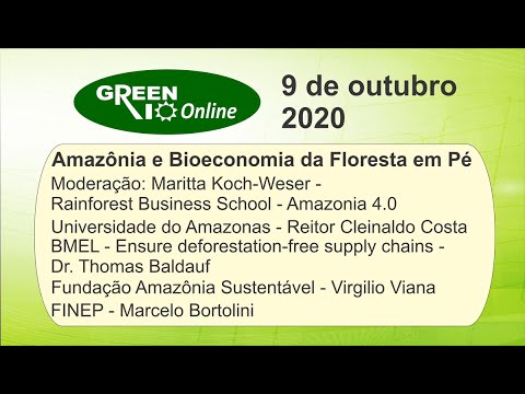 Green Rio Online 2020 – Amazônia e a Bioeconomia da Floresta em Pé