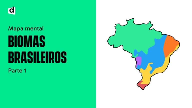 BIOMAS BRASILEIROS – Parte 1 | GEOGRAFIA | Mapa Mental | Quer Que Desenhe