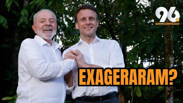 Lula e Macron protagonizam “ensaio romântico” na Amazônia