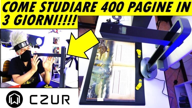 Come studiare e superare un esame in pochi giorni con lo scanner CZUR AURA PRO idea regalo studenti