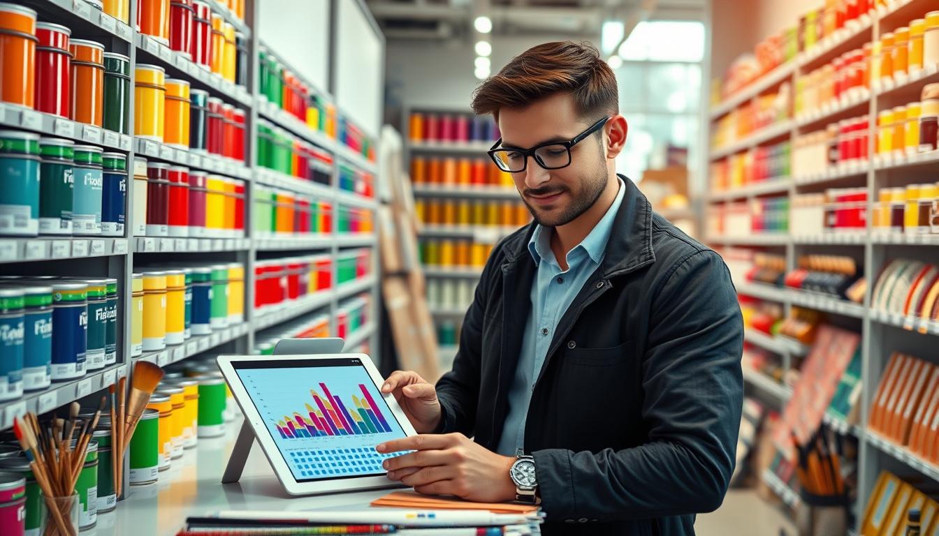 Guia financeiro: ferramentas para gestão eficiente de lojas de tintas
